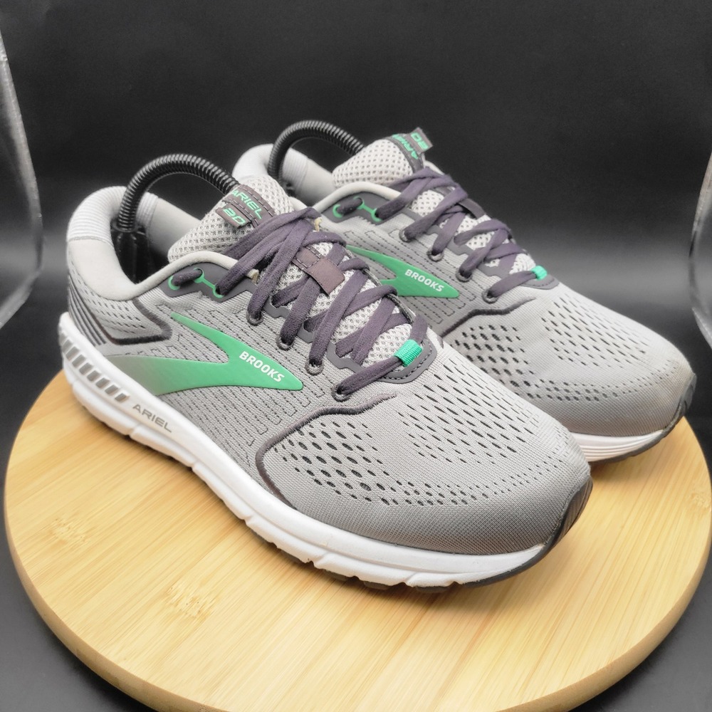 Brooks Ariel 20 Womens Running Shoes Grey Green 1203151D076 Wide D Size 9.5